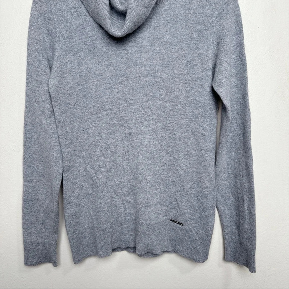 Michael Michael Kors Womens Small Turtle Neck Cashmere Grey Sweater - Picture 5 of 15